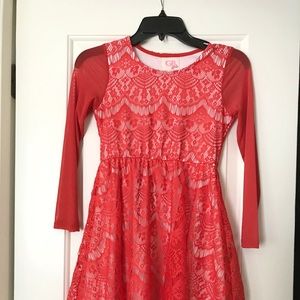 GB girls orange dress size large perfect for Fall